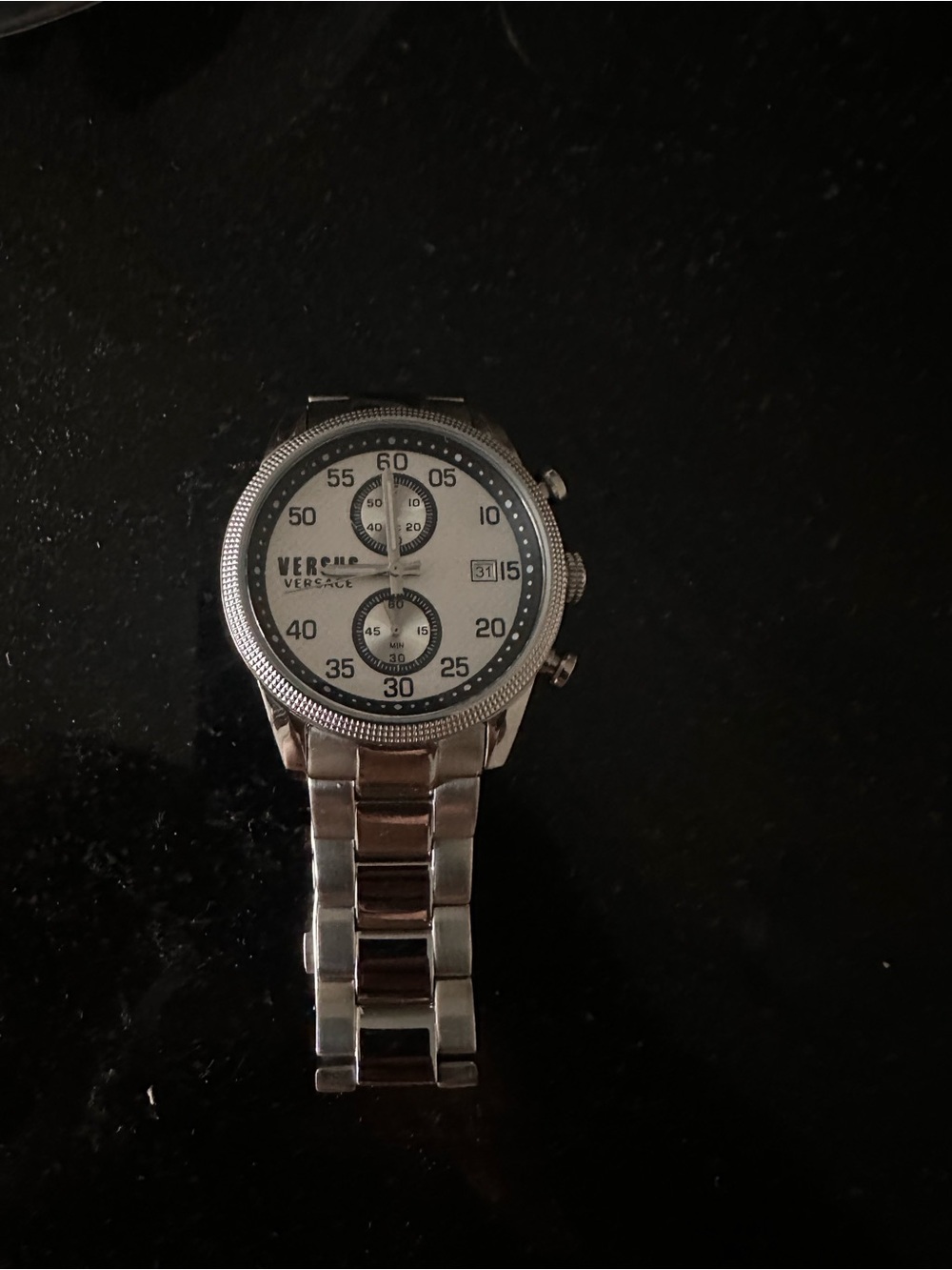 Versace Versace Silver and White Men's Watch